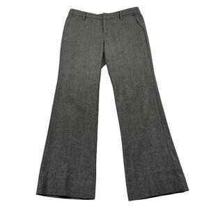 GAP Dress Pants Womens 6 Grey Wool Blend Straight Fit